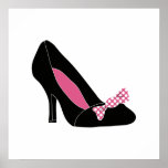 Conception de chaussure d'affiche de mode posters