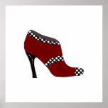 Conception de chaussure d'affiche de mode posters
