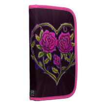 Conception de coeur de rosier agenda