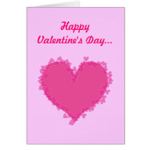 Conception de coeur de Valentine du professeur Carte De Vœux