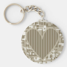 Conception de coeur porte-clefs