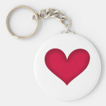 conception de coeur porte-clefs