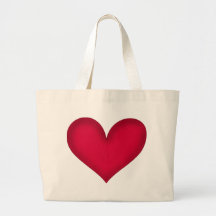 conception de coeur sacs en toile