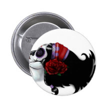 Conception de crâne de sucre badge avec épingle