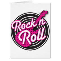 Conception de disque de rockabilly de petit pain d carte de vœux