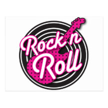 Conception de disque de rockabilly de petit pain d cartes postales