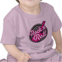 Conception de disque de rockabilly de petit pain d t-shirt
