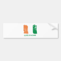 Conception de drapeau de Cote d'Ivore Autocollants Pour Voiture