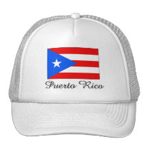 Conception de drapeau de Porto Rico Casquettes De Camionneur