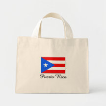 Conception de drapeau de Porto Rico Sac En Toile