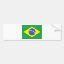 Conception de drapeau du Brésil Autocollant Pour Voiture