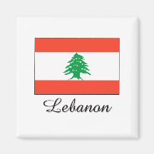 Conception de drapeau du Liban Magnets