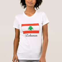 Conception de drapeau du Liban T-shirts