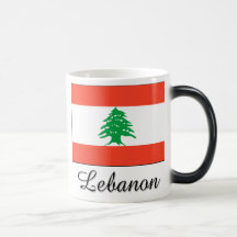 Conception de drapeau du Liban Tasses