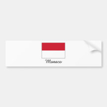 Conception de drapeau du Monaco Autocollants Pour Voiture