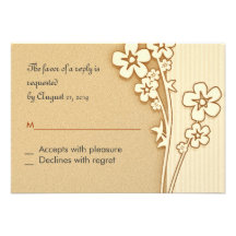 Conception de fleurs de RSVP Sakura Invitation Personnalisée