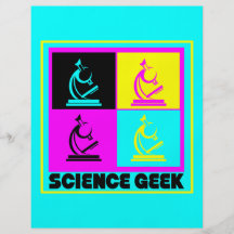 Conception de geek de la science de microscope d'a tract