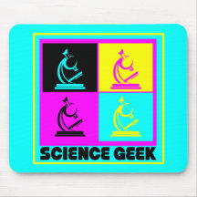 Conception de geek de la science de microscope d'a tapis de souris