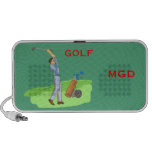 Conception de golf sur un haut-parleur de griffonn