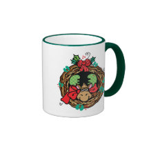 conception de guirlande d'orignaux de Noël Tasses