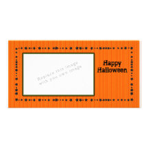 Conception de Halloween avec des étoiles Photocartes Personnalisées