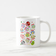 Conception de hiboux de Noël Mug