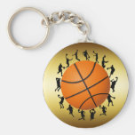 CONCEPTION DE JOUEURS DE BASKET PORTE-CLEF