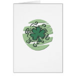Conception de jour de St Patricks de trèfle Cartes