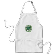 Conception de jour de St Patricks de trèfle Tablier
