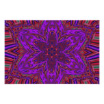 Conception de kaléidoscope de Purple Heart Photos Sur Toile