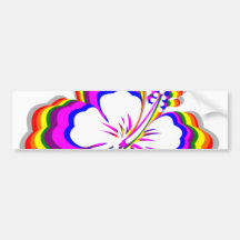 Conception de ketmie d'arc-en-ciel adhésif pour voiture