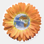 Conception de la terre de fleur ! autocollants