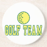 conception de logo d'équipe de golf dessous de verres