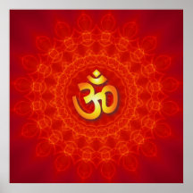 Conception de mandala de l'OM Posters