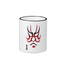 Conception de maquillage de Kabuki (Kumadori) Tasse À Café
