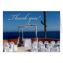 Conception de mariage de destination de Merci Carte De Vœux