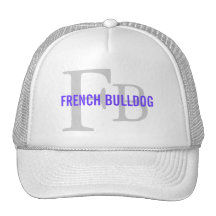 Conception de monogramme de race de bouledogue fra casquettes