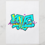 Conception de mot d'AMOUR de graffit de CMYK Prospectus