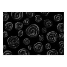 Conception de motif de rose de noir carte de visite