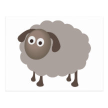 Conception de moutons d'amusement cartes postales