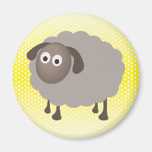 Conception de moutons d'amusement magnets pour réfrigérateur