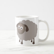 Conception de moutons d'amusement mugs à café