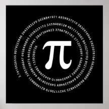 Conception de nombre de pi posters