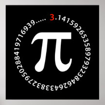 Conception de nombre de pi posters