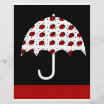 Conception de parapluie de coccinelle prospectus personnalisés