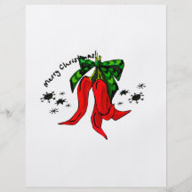 conception de poivron rouge du Joyeux Noël 2 Tract Personnalisé