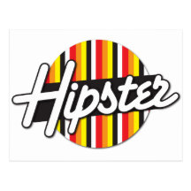 Conception de rockabilly de hippie carte postale