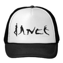 Conception de silhouette de danse de danse casquettes de camionneur