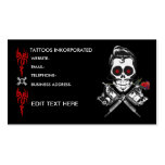 Conception de tatouage modèle de carte de visite