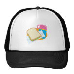 conception de vecteur de déjeuner de sandwich et d casquette